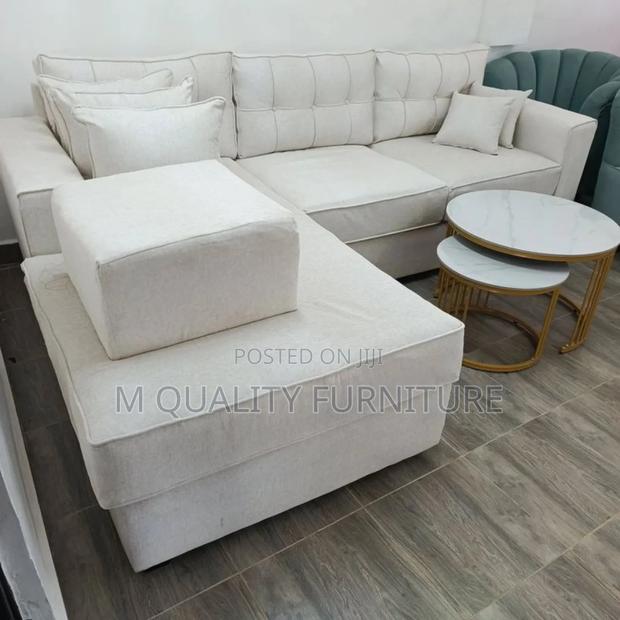 White Corner Stylish Classy Sofa