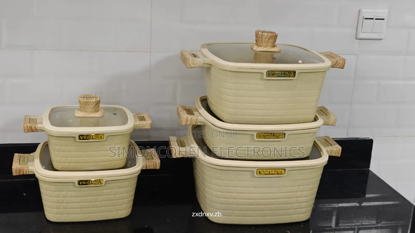 10pcs Block Granite Cookware Set
