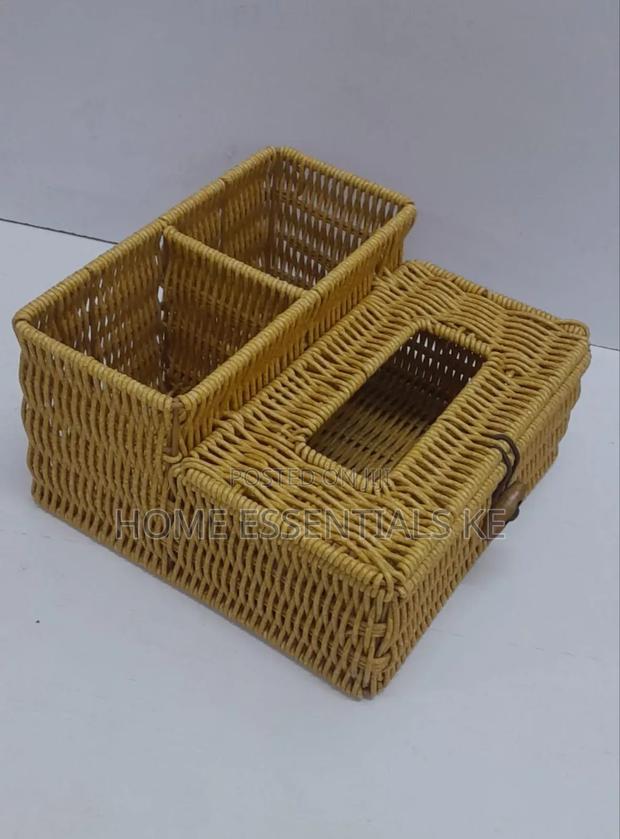 *3 Slots Storage Organizer With Serviette Holder* - thumbnail 2