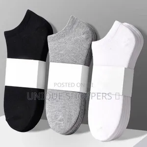 10 Pairs Cotton Socks*
 Available in 
Black 
White 
Grey
