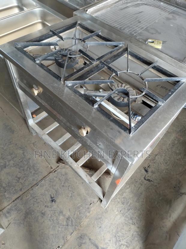 2 Burners Stainless Steel. - thumbnail 2