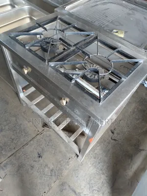 2 Burners Stainless Steel.