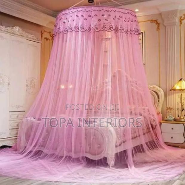 Pink Circular Mesh Mosquito Nets for Size 4x6