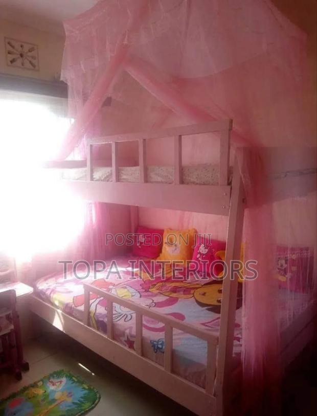 Pink Double Decker Mosquito Nets for Kids Bedroom