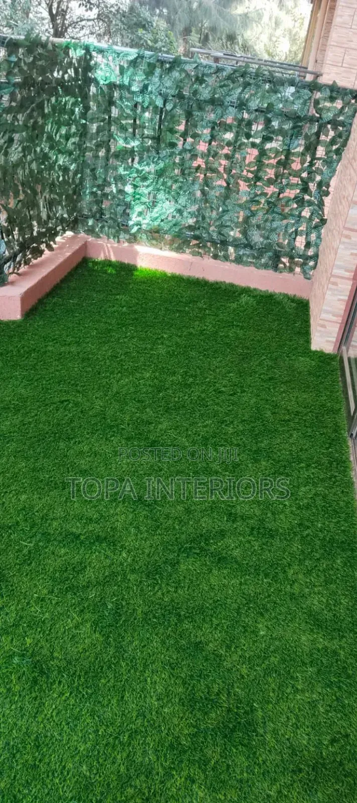25mm Balcony Green Grass Carpets Supply and Installation