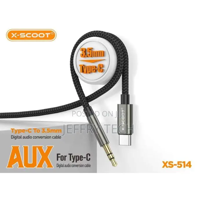 X-Scoot Xs-514 Type C to 3.5mm Jack Aux Cable