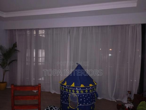 White Transparent Sheer Curtains for Living Room