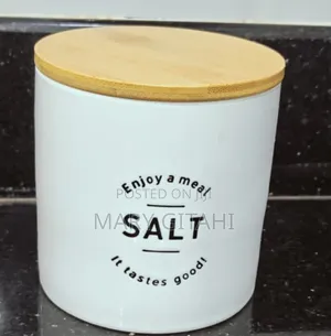 Salt Canisters
 With Bamboo Rid
