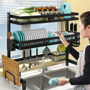 High Quality Heavy Duty Over the Sink Dish 
Rack 
Size 85cm
