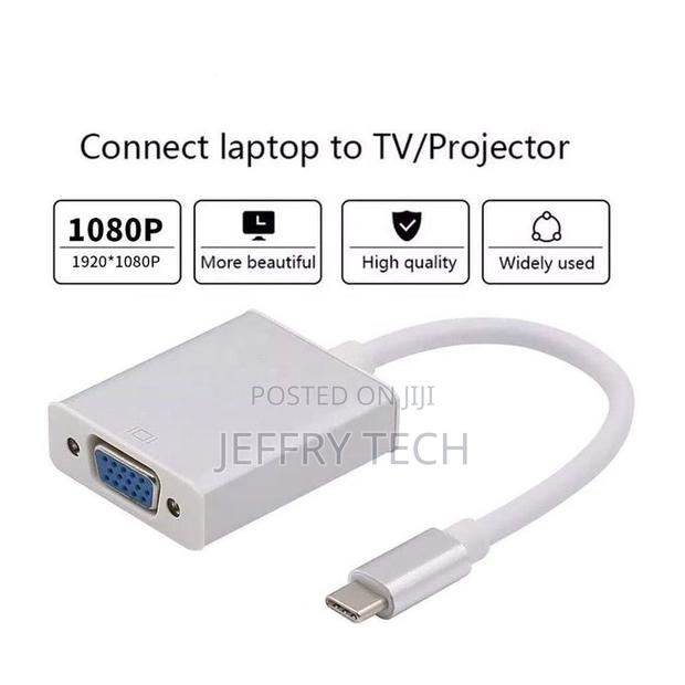 Usb Type-C to Vga Adapter for Pc Computer Phone Tv Display