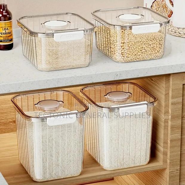 *Acrylic Big Size Cereal Containers Available in 5kg 10kg Each - main view