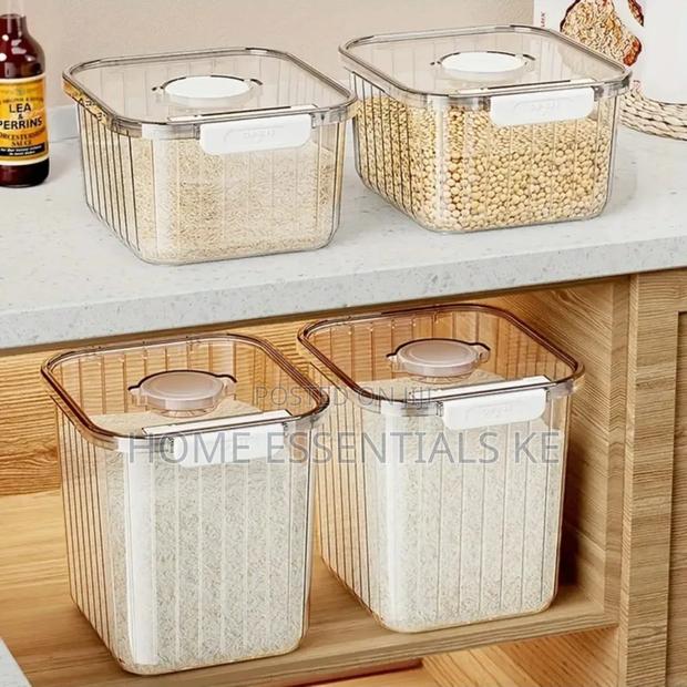 *Acrylic Big Size Cereal Containers Available in 5kg 10kg Each