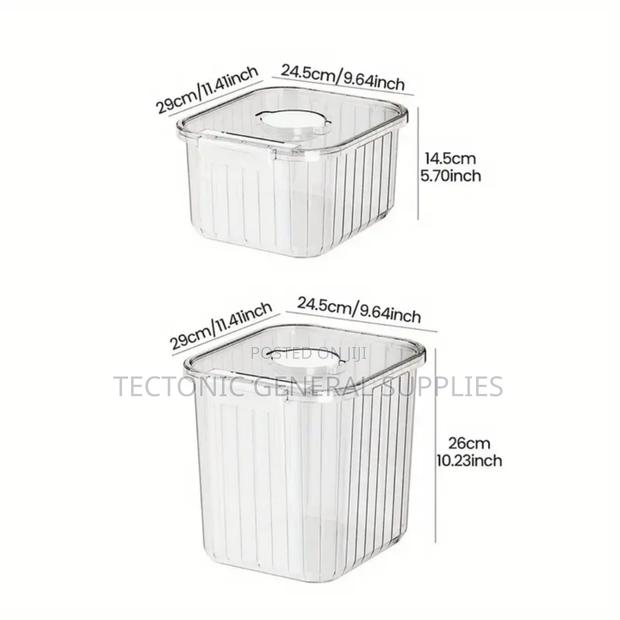 *Acrylic Big Size Cereal Containers Available in 5kg 10kg Each - thumbnail 5