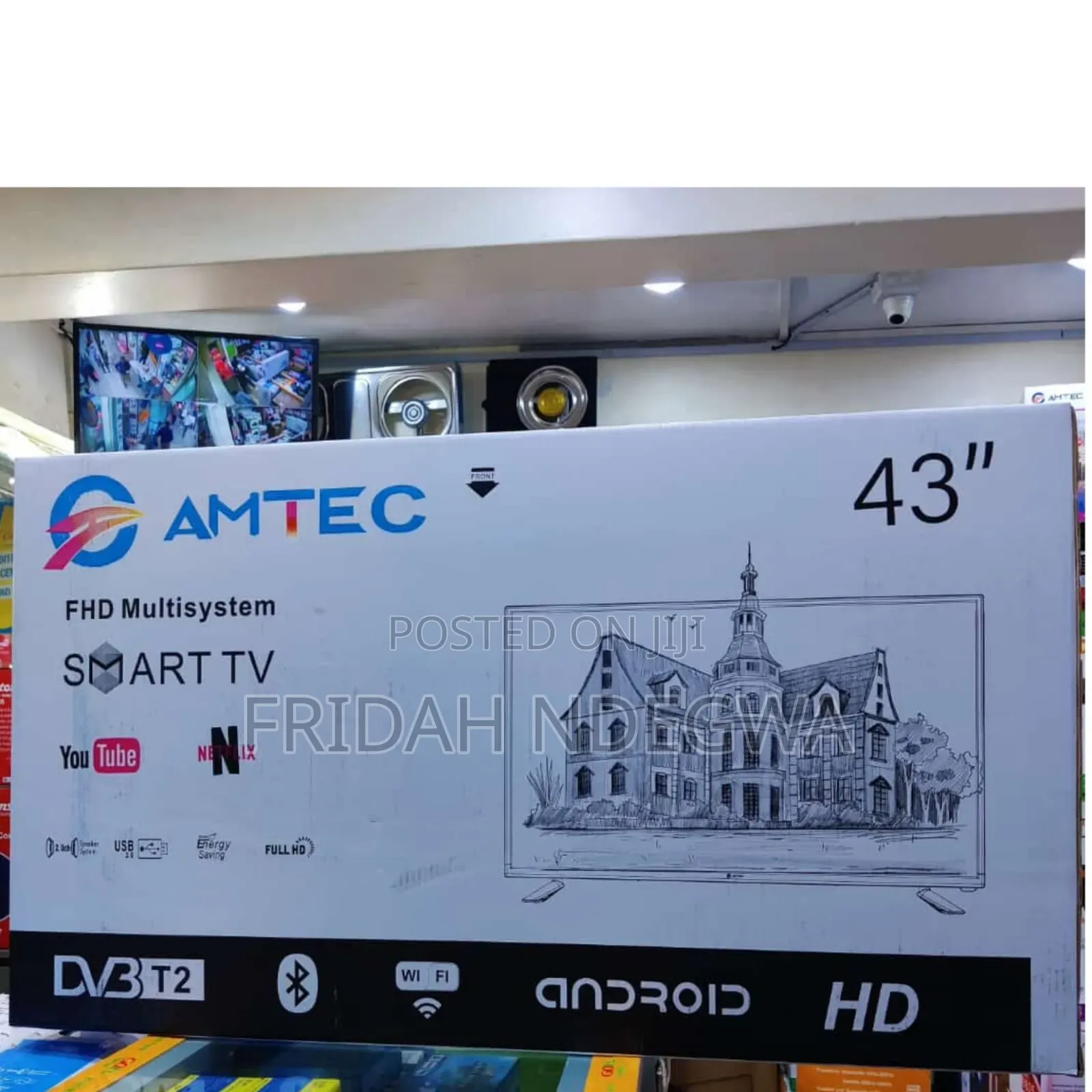 Amtec 43" Smart Android Frameless Bluetooth