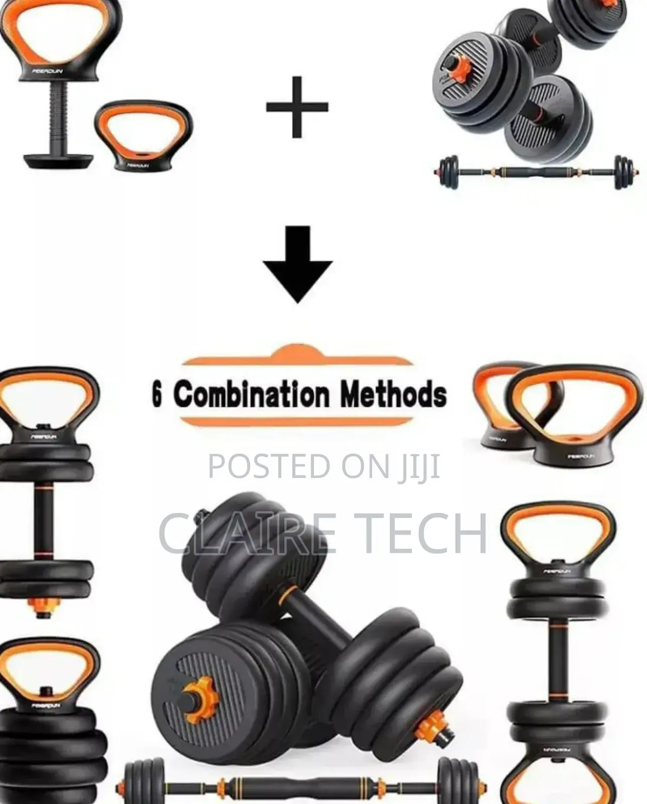 50kgs Kettlebell/Barbell Set