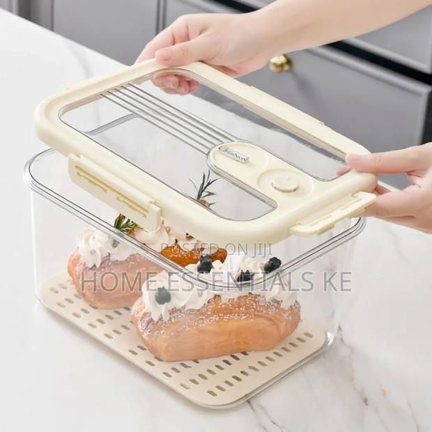 4pc Stackable Food Grade Fridge Storage Organizer 
Cream White
 - thumbnail 5