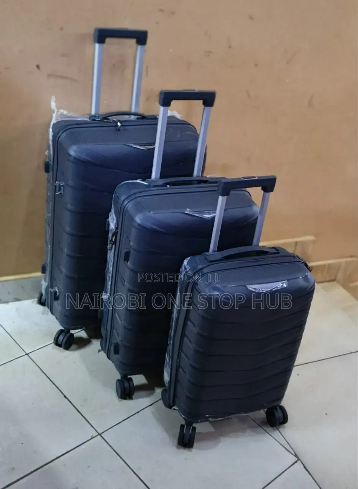 Fashion 3 in 1 Unbreakable Luxurious Rubber Suitcase Briefcase