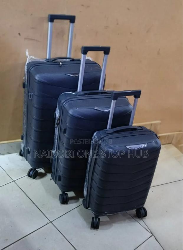 Fashion 3 in 1 Unbreakable Luxurious Rubber Suitcase Briefcase - thumbnail 3