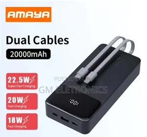 Amaya Apw-13 Powerbank 20000mah 22.5w Super Fast Charging With 2 Lines