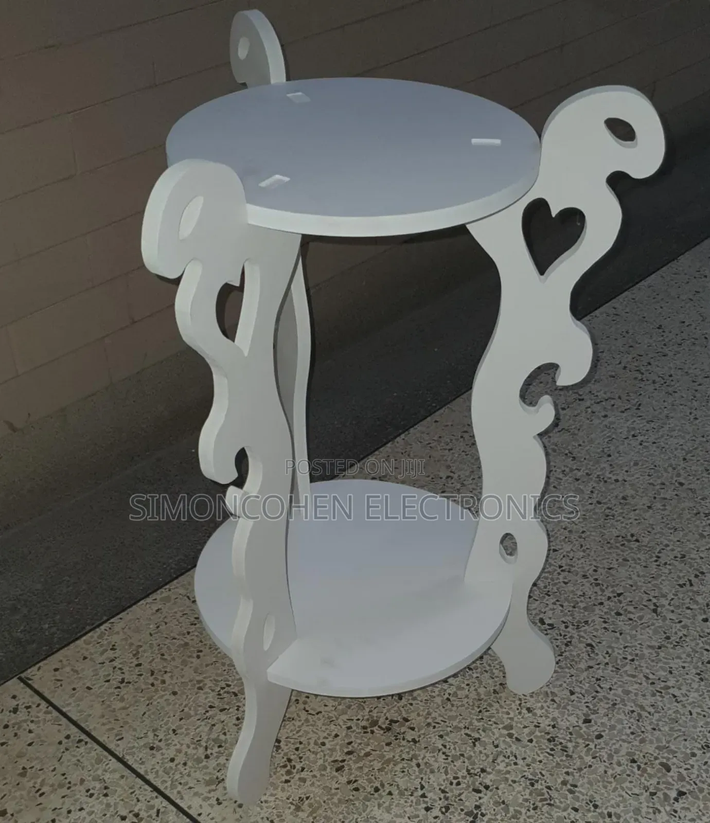 3 Legged White Decor Table