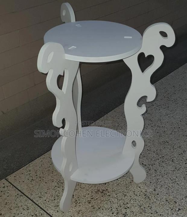 3 Legged White Decor Table - thumbnail 3