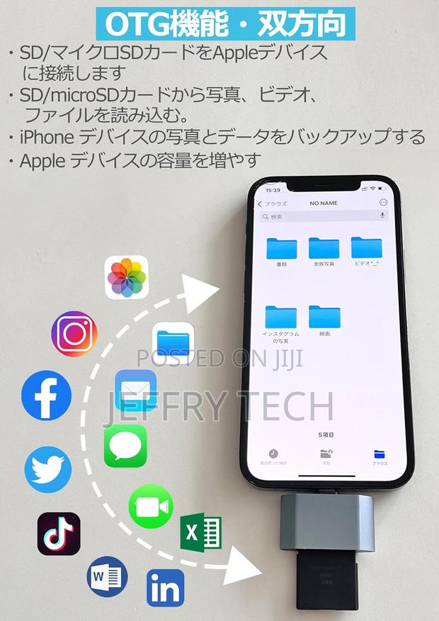 iPhone Sd Card Reader, Mfi Card Reader 2-in-1 Lightning Microsd/Sd - thumbnail 4
