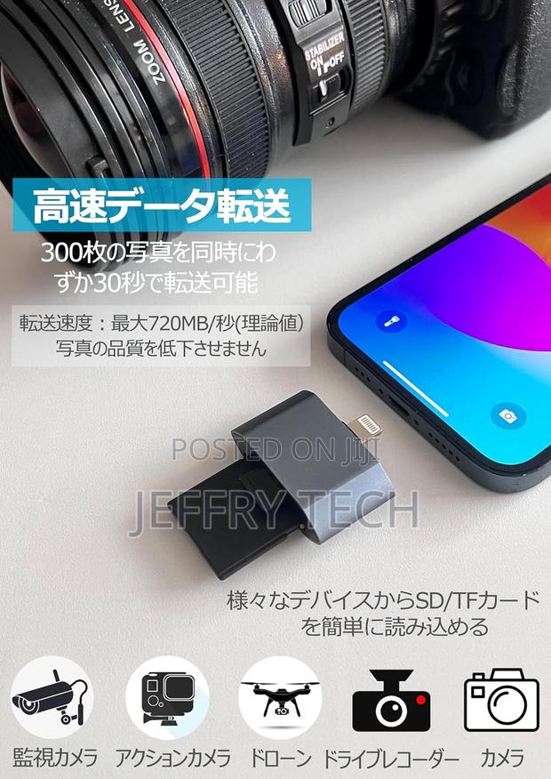 iPhone Sd Card Reader, Mfi Card Reader 2-in-1 Lightning Microsd/Sd - thumbnail 5