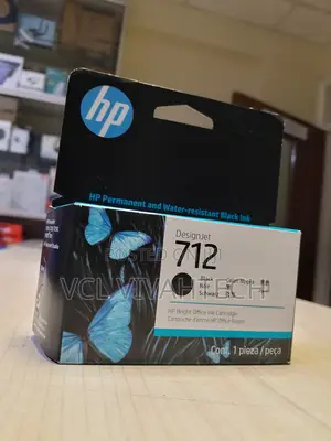 Hp 712 Black 38-Ml Genuine Ink Cartridge