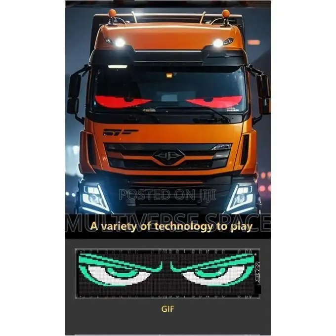 Led RGB Car Screen Devil Eye Eyes Light Car Cars App Remote Control