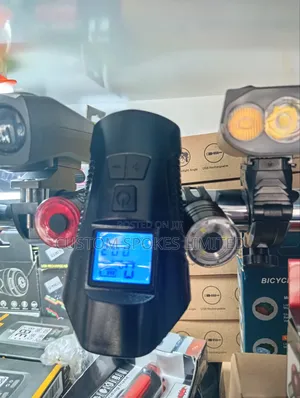 Bicycle Headlight, Speedometer, Horn, Alarm