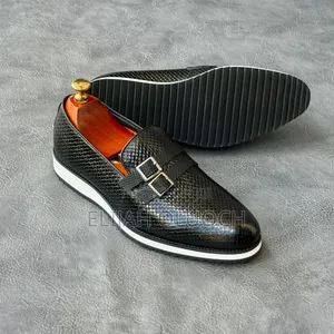 Men Official Shoes,Pure Leather in Black and Chocolate Brown
