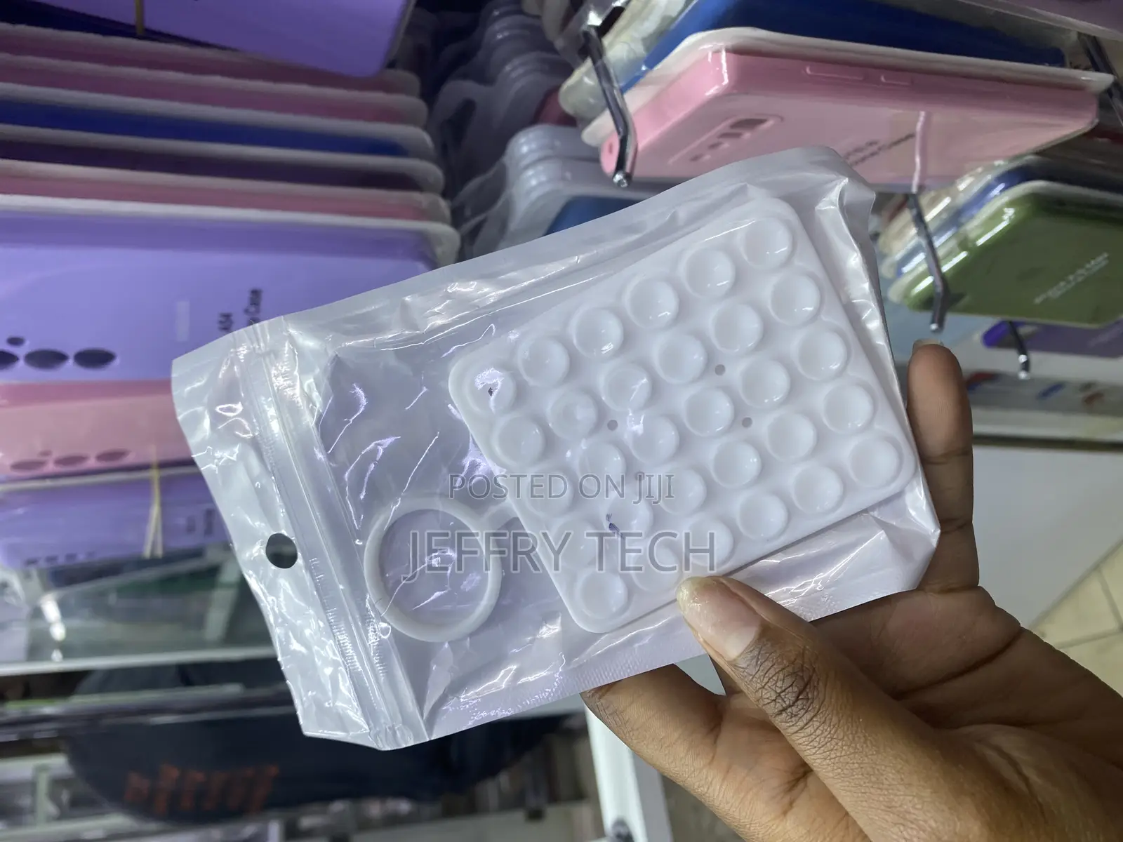 Tinkdas Sticky Phone Stand Silicone Suction Phone Case Mount