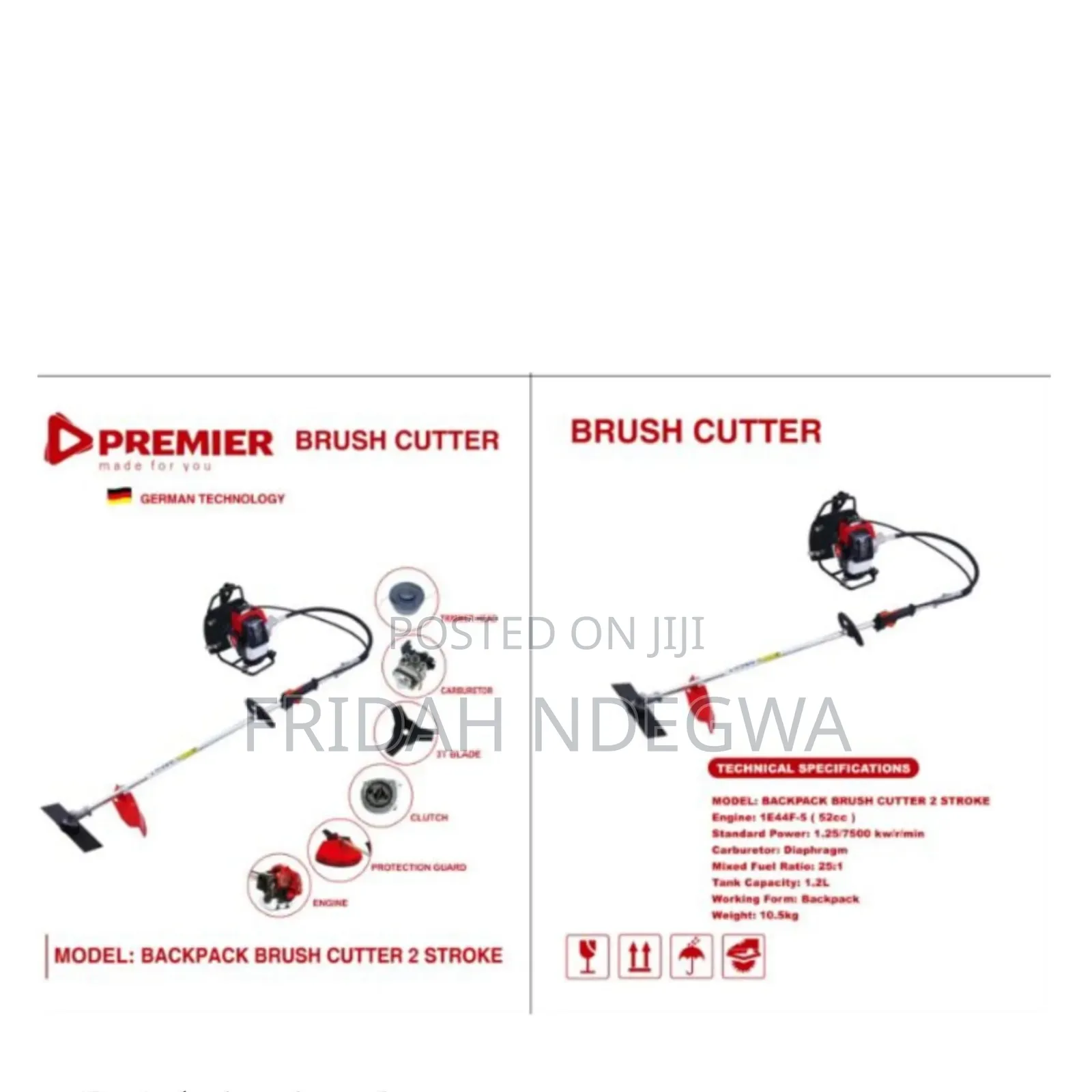 Premier Backpackbrush Cutter 2 Stroke