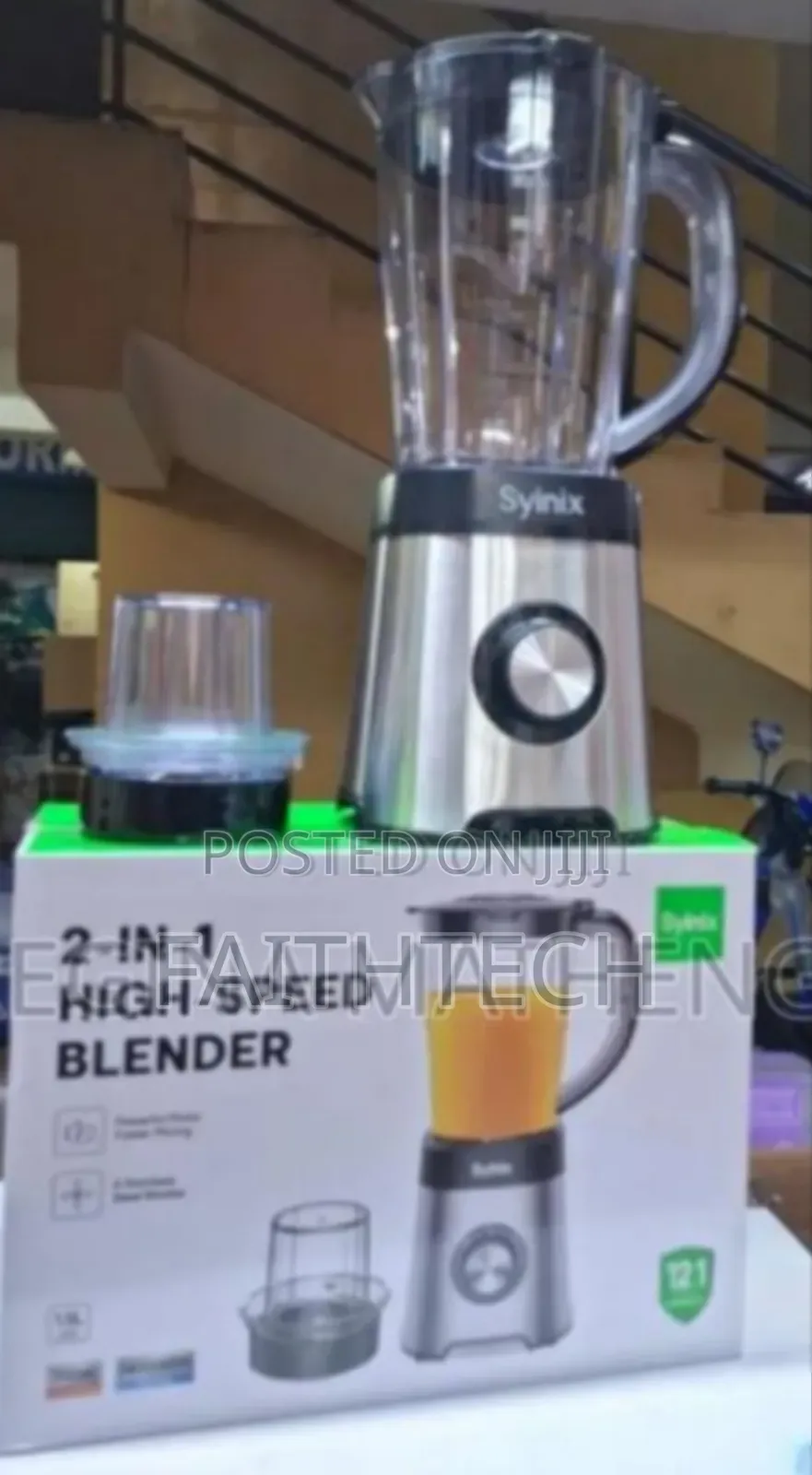 Syinix 2in1blender With Safety Lock Switch.