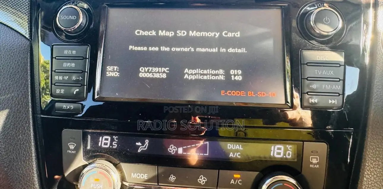 Nissan Xtrail Check Map Sd Memory Card Error Solution