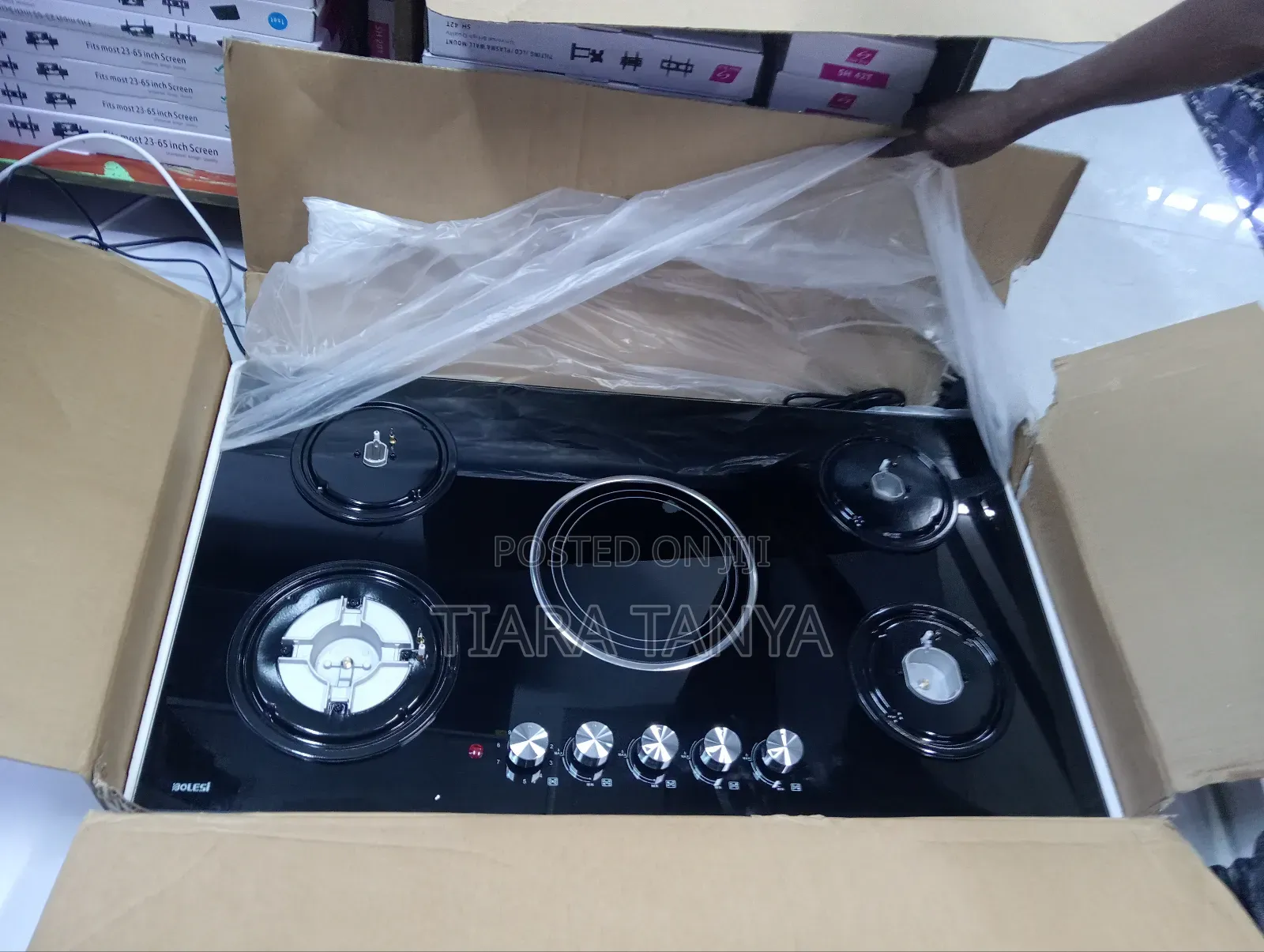 Bolesi Built in Hob 90cm 4 Gas and 1 Ceramic Burner