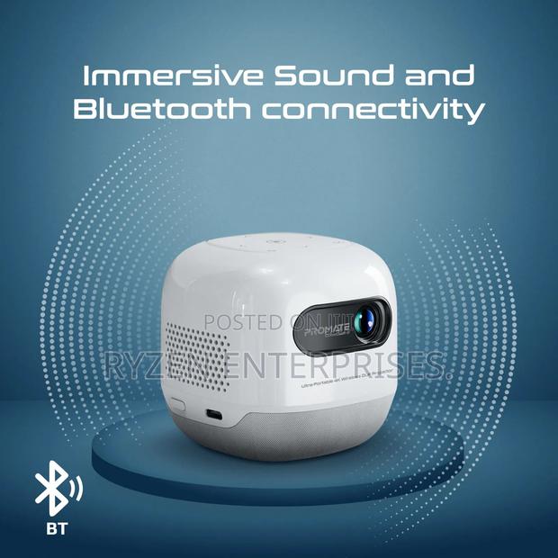 Promate 4k Ultra-portable Wireless Dlp Projector Cubecast-2 - thumbnail 2