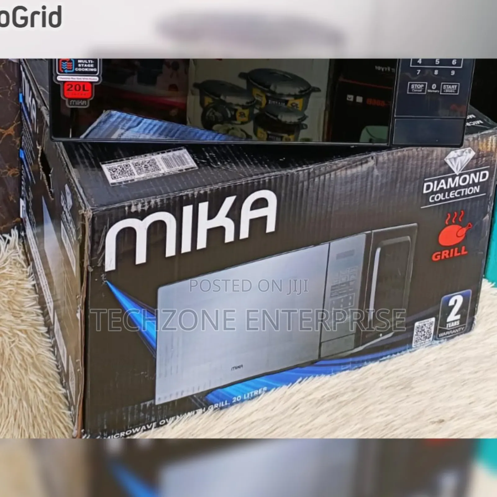 Mika Microwave Oven, 20l, Digital, With Grill 11 Power Levels 