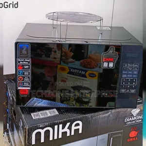 Mika Microwave Oven, 20l, Digital, With Grill Silver Child's Lock 