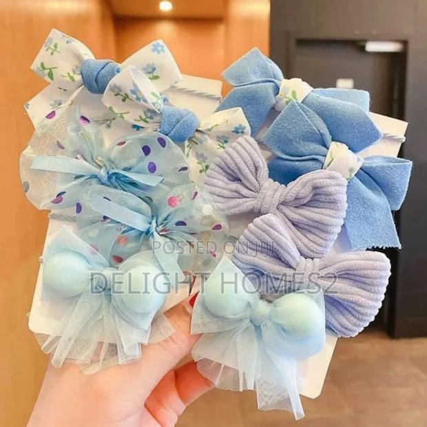 Cute Bowknot Flower Scrunchies Set_st