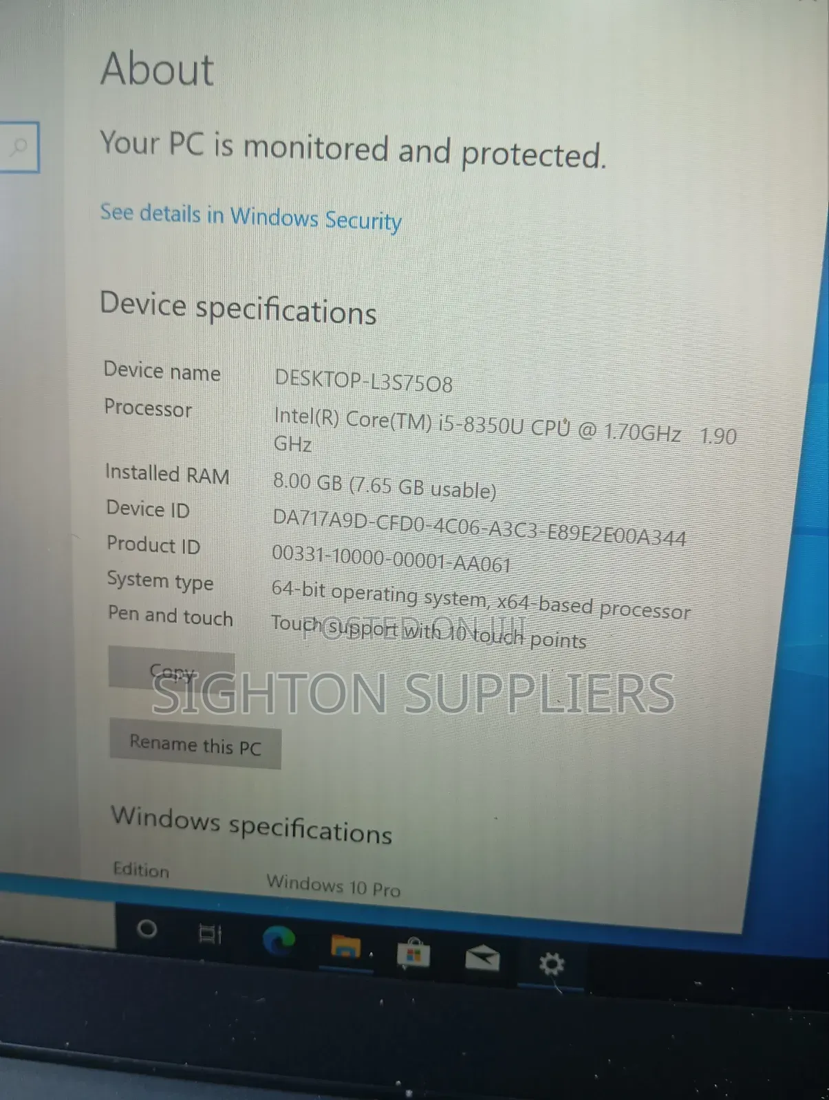 Laptop Lenovo ThinkPad T480 8GB Intel Core I5 SSD 256GB