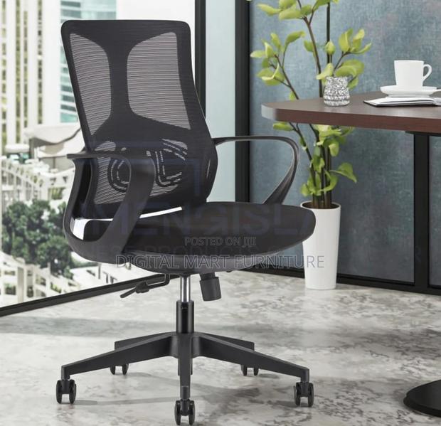 Office Chair: Armrest Black Office Chair - thumbnail 6