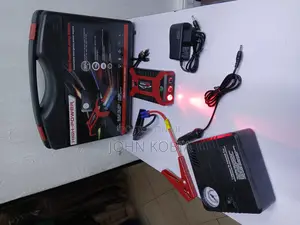 Portable Emergency Car Starter Kit With Power Bank Air Compressor