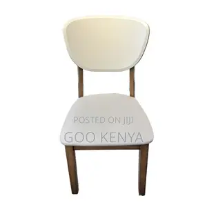 Dining Chair; Curve-Back Leather Dining Chair