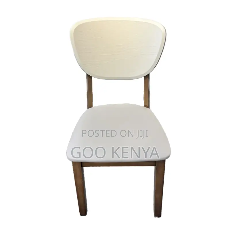 Dining Chair; Curve-Back Leather Dining Chair