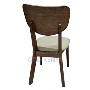 Dining Chair; Curve-Back Leather Dining Chair