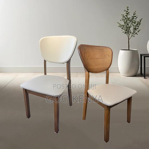 Dining Chair; Curve-Back Leather Dining Chair - thumbnail 5