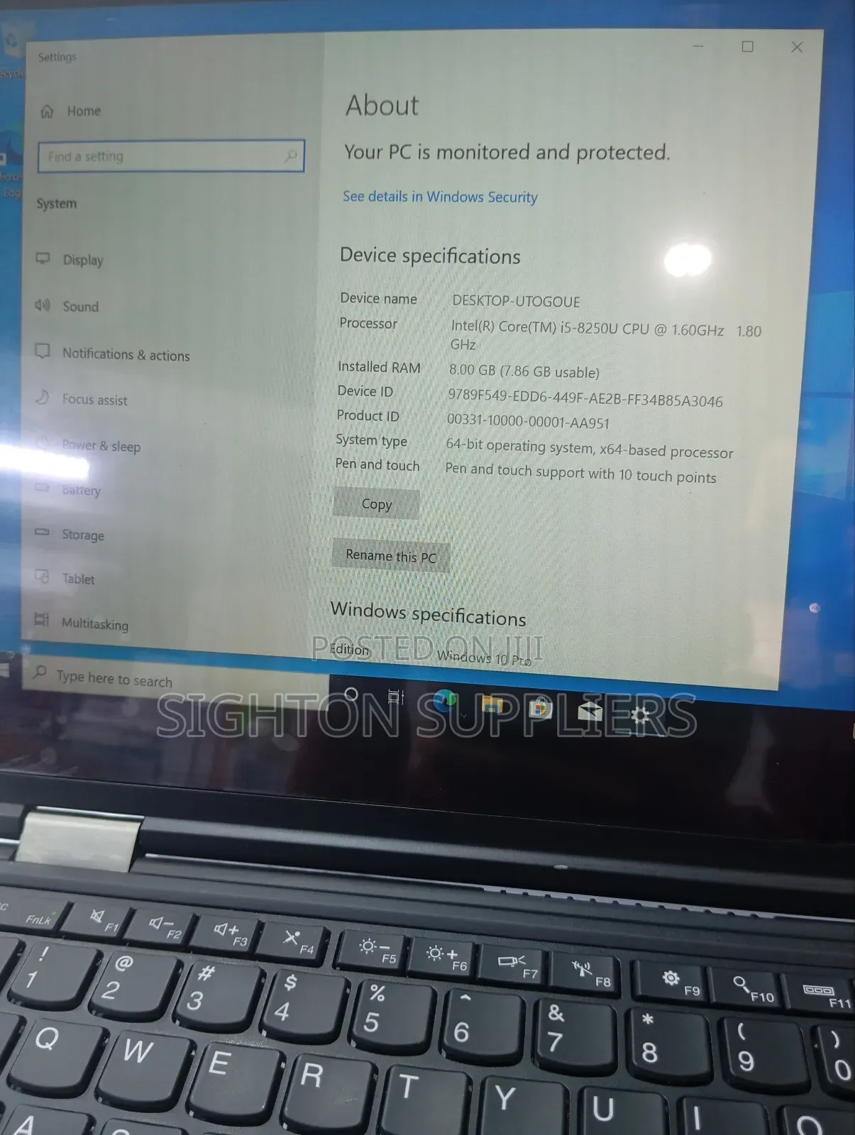 Laptop Lenovo ThinkPad X380 Yoga 8GB Intel Core I5 SSD 256GB