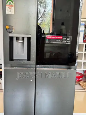 Lg Side Byside Fridge, 35l - Knock Knock,Water Dispenser, Black Friday