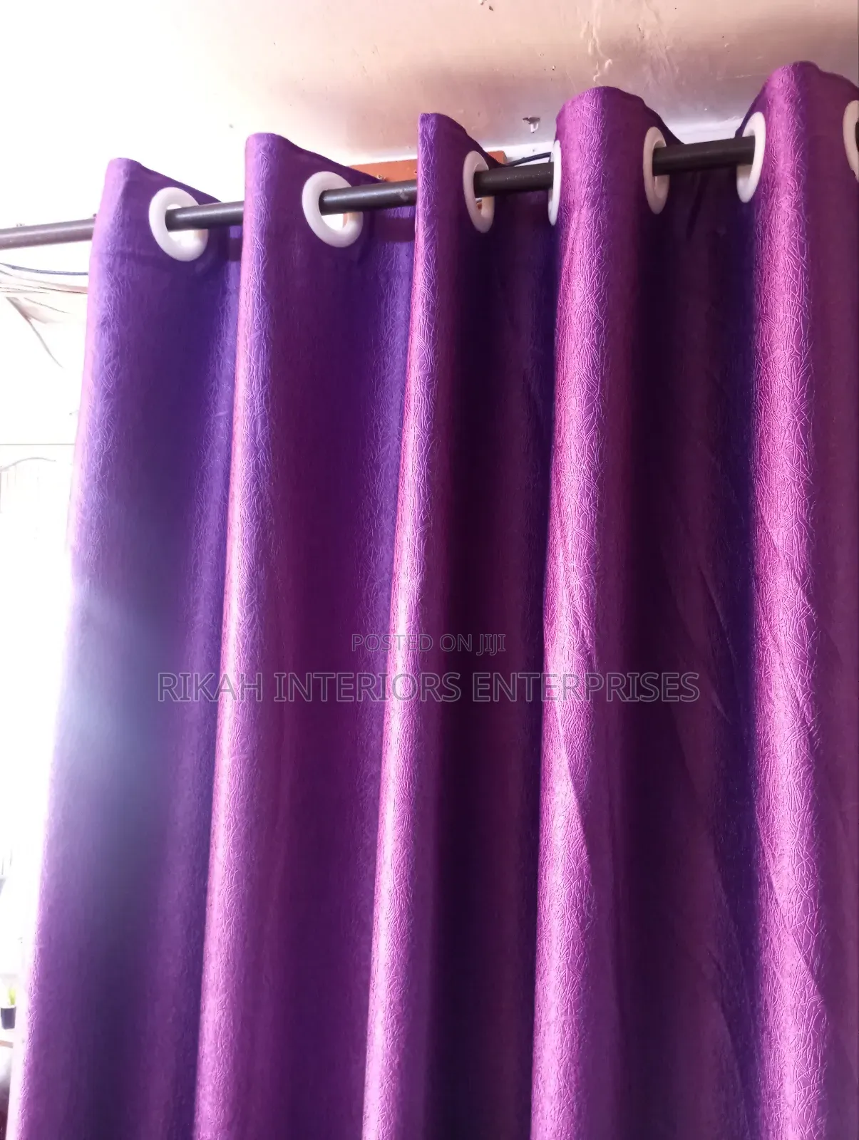 Purple Plain Curtains
